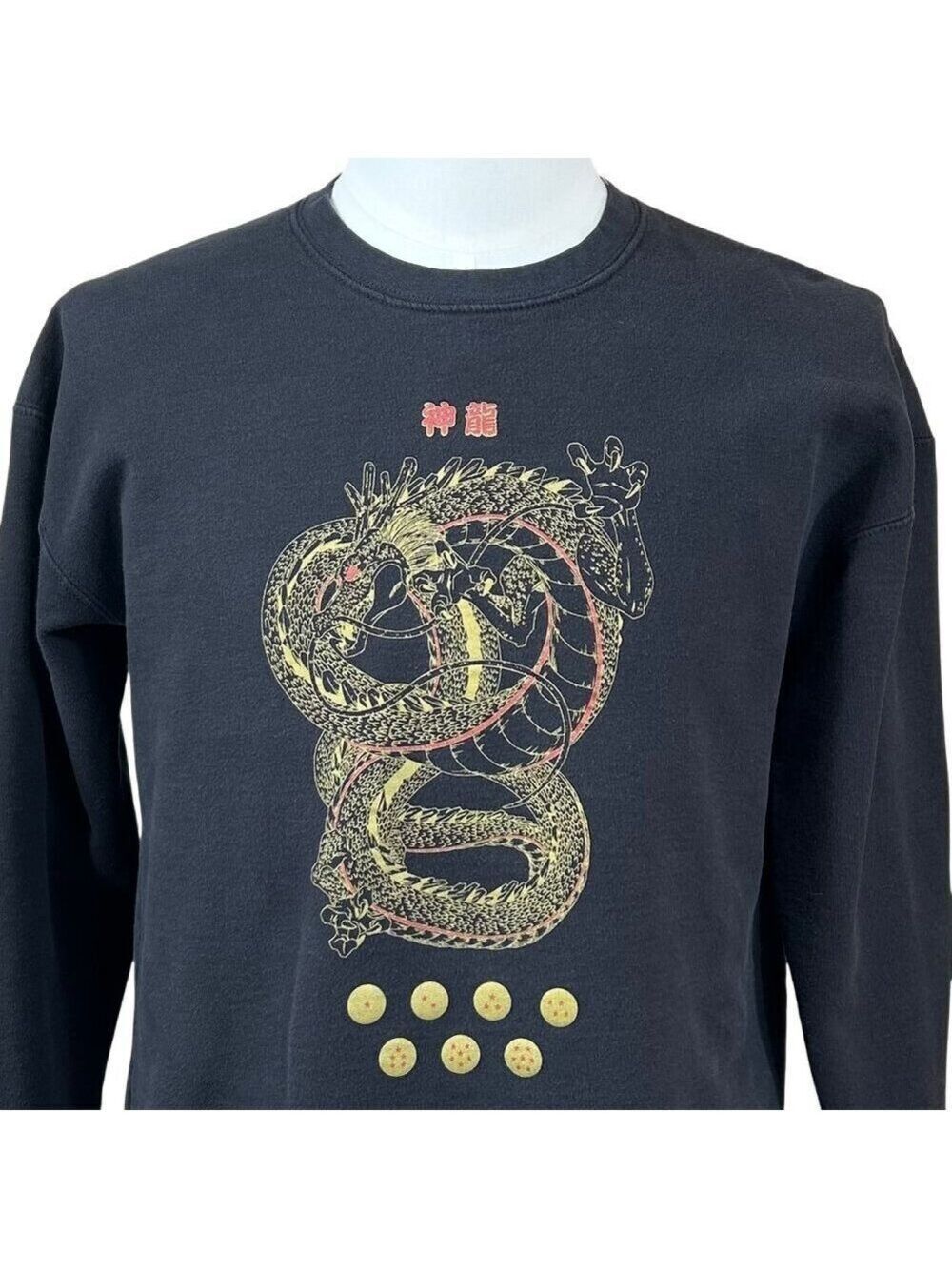 Boxlunch Dragonball Z Men's Black Summon Sherron Crewneck Sweatshirt Size M - Picture 3 of 6